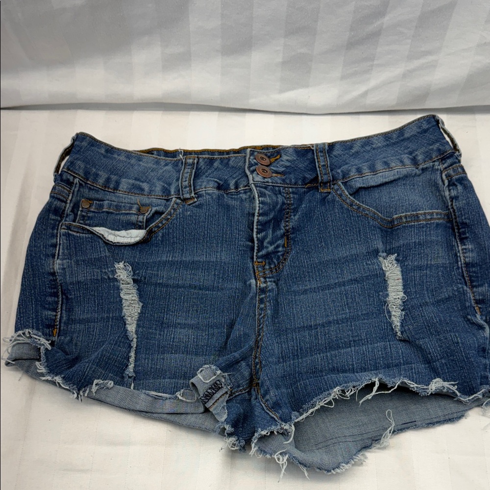 Tiffany & Co. Distressed Blue Jean Shorts